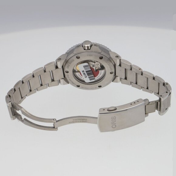 ORIS 01 733 7766 Aquis date Navy SS AT - Picture 5 of 9